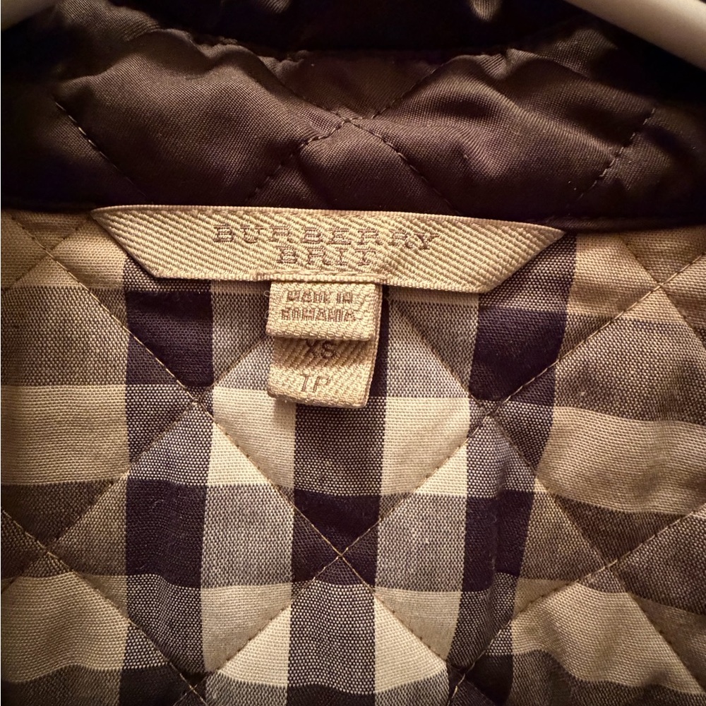 Quilted Button-Front Jacket in Olive - image 9